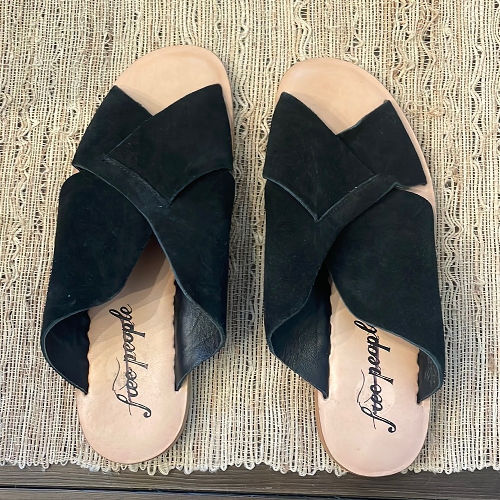 Free People Black Sandals